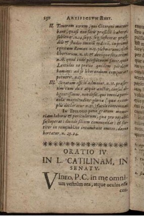 Oratio IV. In L. Catilinam, in Senatu