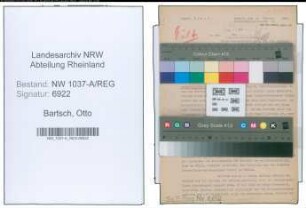 Entnazifizierung Otto Bartsch , geb. 10.08.1907 ()