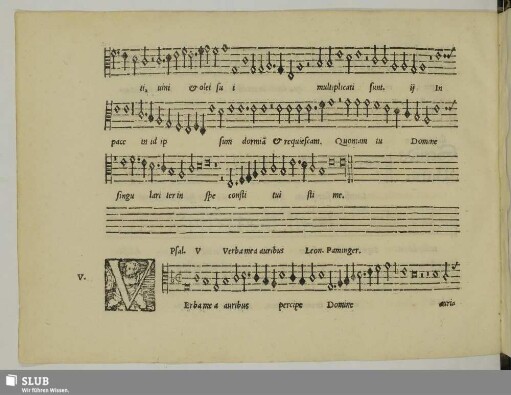 V. Silva, Andreas de: Verba mea auribus percibe Domine