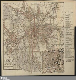 Plan von Leipzig