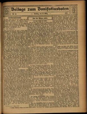 Zweite Ausgabe vom Sonntag, den 27. März 1927.