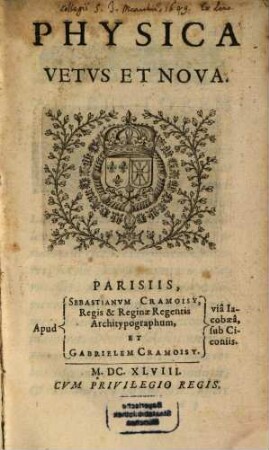 Physica vetus et nova