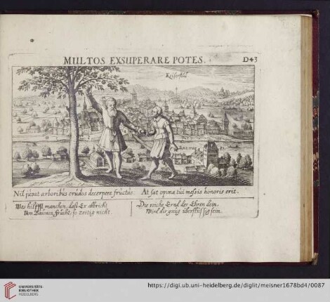 D43. Keiserstul, "Multos exsuperare potes"