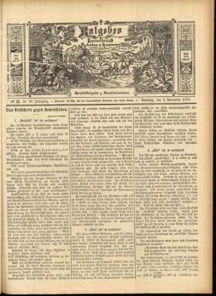 Ausgabe vom Samstag, den 03. November 1906.