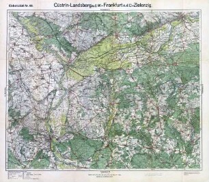 Reichskarte: Einheitsblatt 66 Cüstrin-Landsberg a. d. W.-Frankfurt a. d. O.-Zielenzig