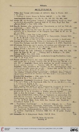 Militaria (Nr.1647-1704)