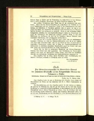 Nr. 19. Der Generalquartiermeister im Generalstabe General der Infanterie Oberhoffer an den Kriegsminister General der Infanterie v. Goßler