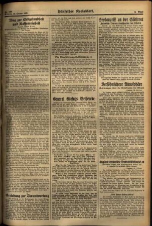 Zweite Ausgabe vom Mittwoch, den 23. Oktober 1935.