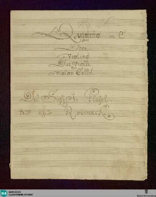 Quintets. Arr - Don Mus.Ms. 1584 : ob, vl, vla (2), vlc; C; BenP deest