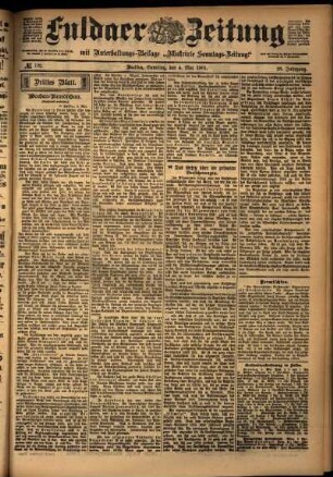 Dritte Ausgabe vom Samstag, den 04. Mai 1901.
