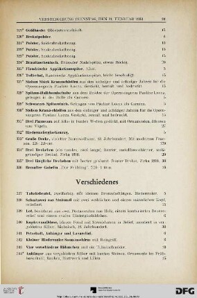Verschiedenes (Nr. 337-376)