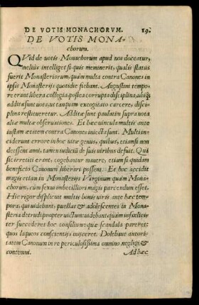 De Votis Monachorum.
