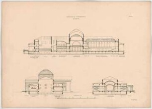 Thiersch, Friedrich von; Wiesbaden; Kurhaus - Schnitte