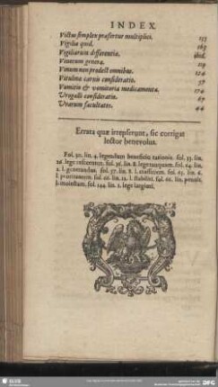 Errata quae irrepserunt, sic corrigat lector benevolus