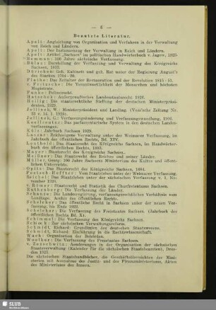 Benutzte Literatur