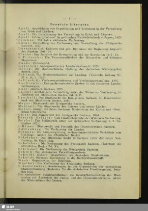 Benutzte Literatur