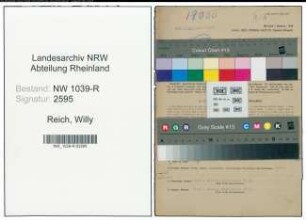 Entnazifizierung Willy Reich , geb. 04.01.1908 (Betriebsleiter)