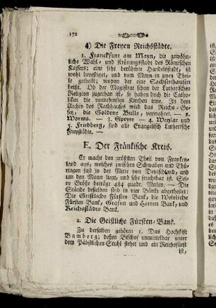E. Der Fränkische Kreis.
