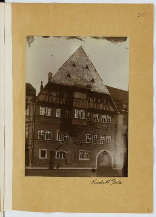 Lutherhaus, Neustadt/Orla: Ansicht (aus: Skizzen- und Fotoalbum 24)