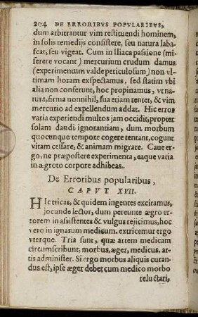 Caput XVII. De Erroribus popularibus