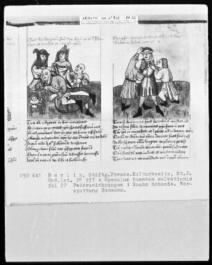 Speculum humanae salvationis — ---, Folio 22rectoBuchseite