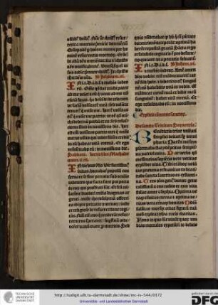 De sancta trinitate.