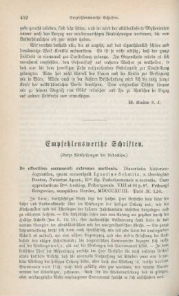 452-464 Empfehlenswerthe Schriften