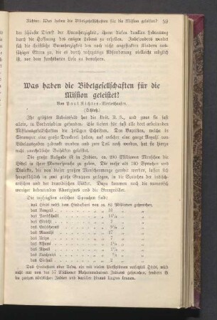 Was haben die Bibelgesellschaften für die Mission geleistet?