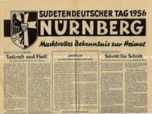Sonderdruck zum "Sudetendeutschen Tag" 1956 in Nürnberg