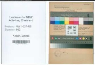 Entnazifizierung Emma Kirsch , geb. 16.07.1908 (Lehrerin)