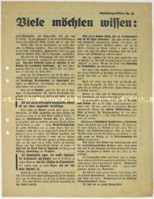 Antisemitisches Flugblatt der Deutschen Erneuerungs-Gemeinde zu Kommunismus und Bolschewismus