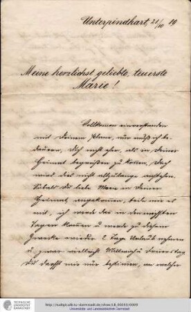 Brief vom 21.10.1889