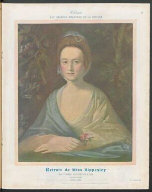 Retrato de Miss Hippesley : Los grandes maestros de la pintura