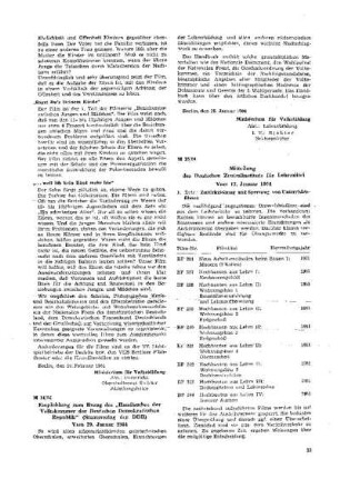 Mitteilung des Deutschen Zentralinstituts für Lehrmittel : 15/64 vom 13. Januar 1964 ; [Mitteilungen]