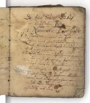 I. Numeratio