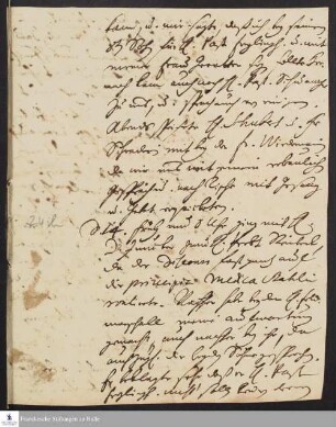 Tagebuch von Gotthilf August Francke.