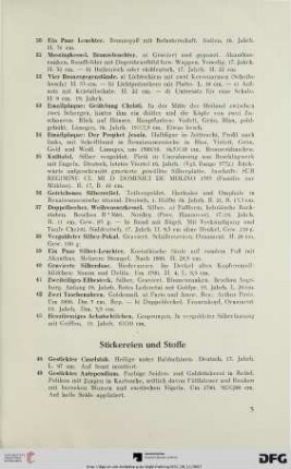 Stickereien und Stoffe (Nr. 44-63)