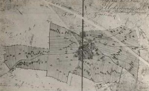 Plan von Hohenwussen : Haufendorf, Flurkroki, heute Ortsteil von Naundorf