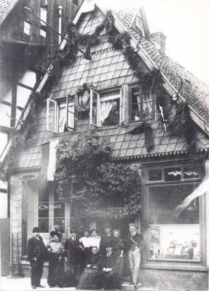 Schülerstraße 2. Detmold. Haus des Friseurs Carl Schmidt