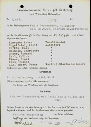 Rechenberg, von