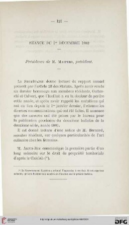 Séance du 1er décembre 1882