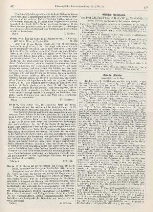 477 [Rezension] Wittels, Fritz, Über den Tod und über den Glauben an Gott. 2 Vorträge