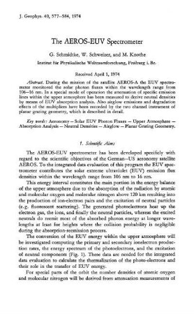 The AEROS-EUV Spectrometer