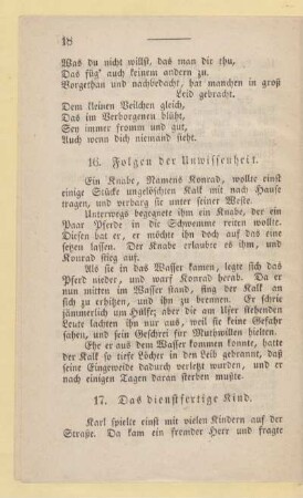 16. Folgen der Unwissenheit