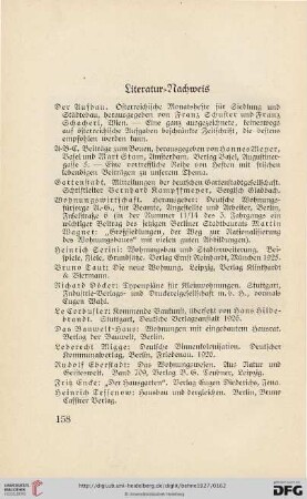 Literatur = Nachweis