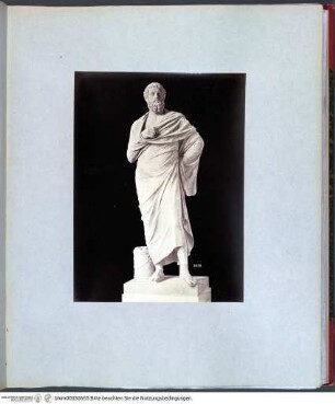 Rome sculptureStatue eines bärtigen Togatum - Rotes Album III (Grabmäler, antike Skulptur und Fragmente; 16. Jh.)