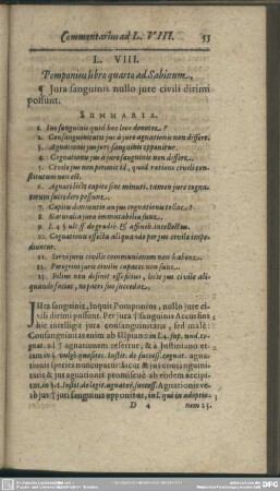 L. VIII. Pomponius libro quarto ad Sabinum