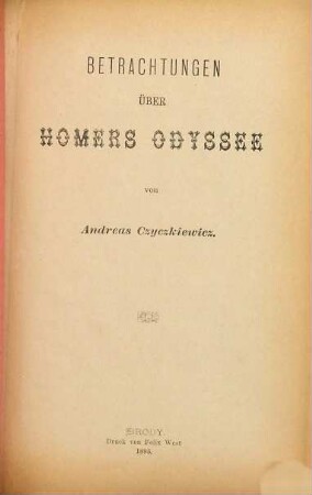 Jahresbericht des K.K. Real- und Ober-Gymnasiums in Brody. 15. 1893