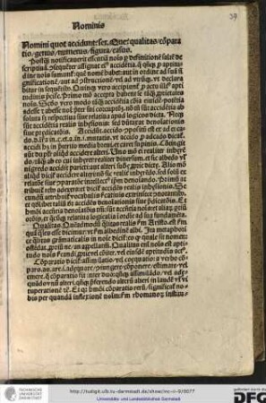 Nomini quot accidunt sex que: qualitas, comparatio, genus, numerus, figura, casus.