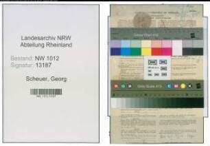 Entnazifizierung Georg Scheuer , geb. 29.08.1912 (Ingenieur)